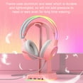 thumbnail image 3 of Gaming Headset, Plug and Play, Colorful Lights, Noise-Cancelling Microphone, Breathable Sponge, 50mm Driver, Lightweight Ergonomic Design, Compatible with PC, , , Switch - 3.5mm Audio Jack, 3 of 7