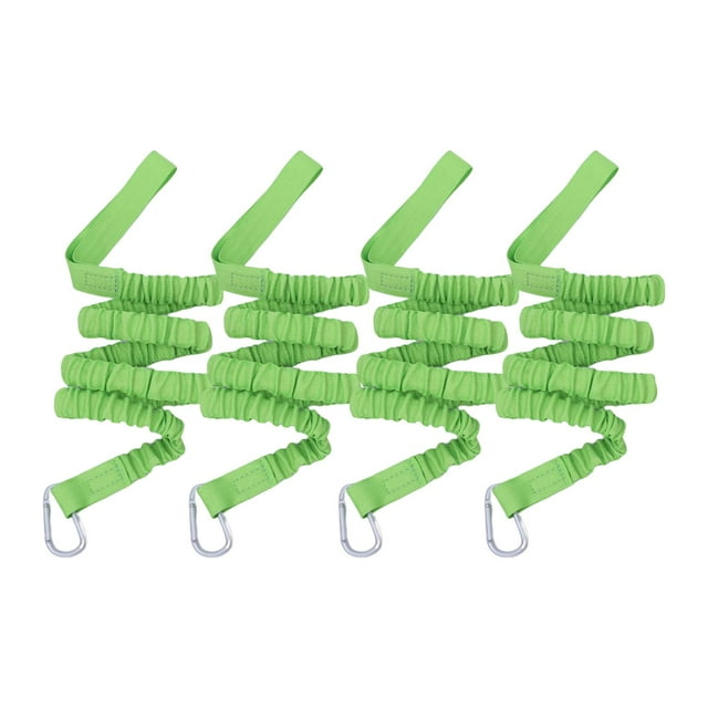 Correa de remo para kayak kusrkot 2 cm de ancho accesorios en espiral estirables extendidos de 95 a Verde 4 piezas
