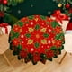 thumbnail image 4 of Mantel de Navidad de la Decoración de Papá Noel con el Estado de Ánimo de la Decoración de Papá Noel para el Día de Navidad Poliéster Multicolor 150 X 150 cm, 4 of 6