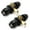 Black, variant on Villar Home Designs Door Knob Versa Chrome Keyed 2 Pack