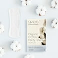 thumbnail image 3 of SANDIS Premium 100% Organic Cotton Panty Liner Regular Size, 36 Ct, 3 of 6