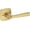 Lifetime Satin Brass, variant on Baldwin Pv.Kin.R.Sfr Kingvale Privacy Door Lever Set - Brass