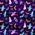 thumbnail image 7 of Girls Halloween Leggings Cute Pumpkin/Ghost/Bats Graphic Printed Soft Stretchy Jeggings Pants Holiday Outfits (5 Years, Style #A), 7 of 7