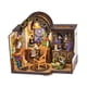 thumbnail image 1 of Kit de casa de muñecas en miniatura de madera DIY, rompecabezas 3D con luces LED y muebles Casa del libro, 1 of 9