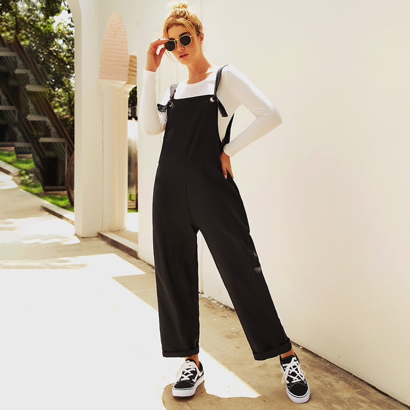 womens wide leg dungarees