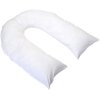 Total U-Shaped Body Pillow by Hermell Products includes White Cover, Relief for Neck Pain, Back Pain, Adds Extra Support, Pregnancy Pillow,66" x 43" x 6"- BP7200MO