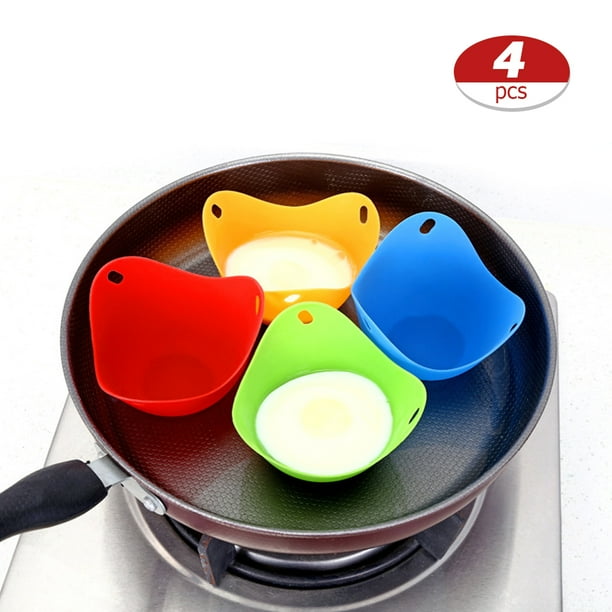 Huevo 4 Uds. Tazas Para Escalfar Huevos, Máquina Para Hacer Huevos Escalfados, Tazas Para Escalfar Huevos, Vainas Para Escalfar De Silicona, Cocina Para Huevos