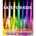 thumbnail image 4 of Glow Sticks Party Favors - Waterproof Nontoxic - 30 Count, 6 Inch, 4 of 9