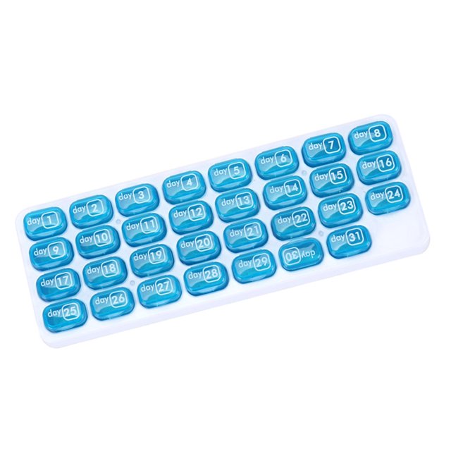 Monthly Pill Organizer 31 Day Daily Vitamins Storage Case Travel Large Capacity Removable Pill Box