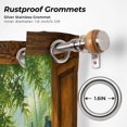 thumbnail image 6 of Green Bamboos Outdoor Curtains for Patio, Open Window Garden Pavilion Serene Stone Bridge Waterproof Outside Curtains Privacy Blackout Curtain for Porch Pergola Cabana, 2 Panel 54W x 84L Inch, 6 of 9