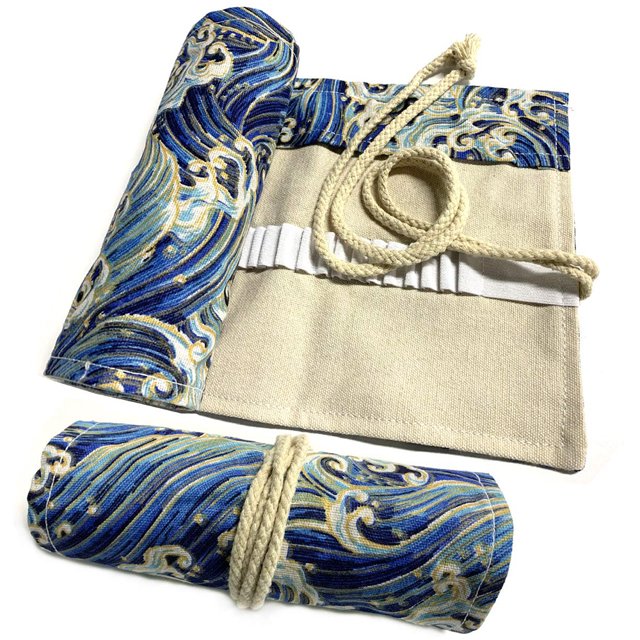 Artist's Delight: Roll-up Storage Canvas Pencil Wrap, Wide Use Durable Canvas Fabric Ensures Long-lasting Performance And Portability, Cute Design Adds Charm To Your Creative Essentials