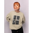 thumbnail image 2 of Modern Trendy Techno Prints Sweatshirt Women -Image by Shutterstock, Female Medium, 2 of 4