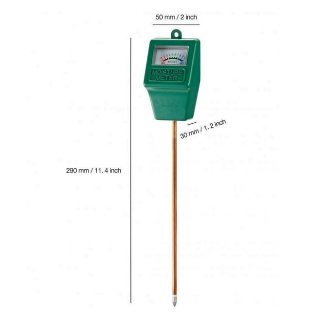 Soil Moisture Meter Single Square Head Plant Moisture Meter Indoor Outdoor Planting Hygrometer Moisture Sensor Soil Test Kit Plant Water Meter for