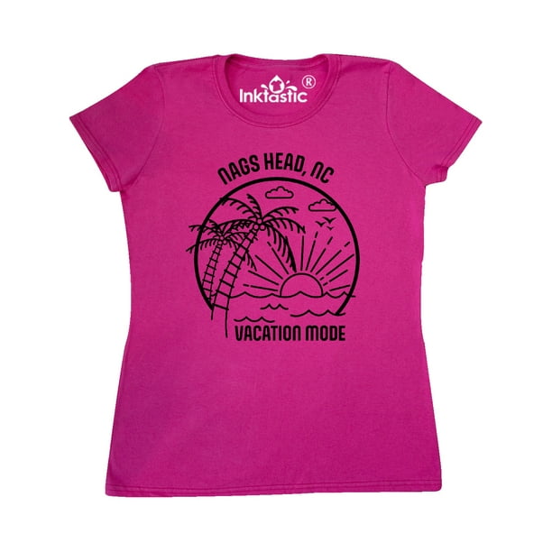 INKtastic Summer Vacation Mode Nags Head North Carolina Women's T