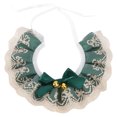 thumbnail image 1 of 1PC Pet Bell Lace Scarf Practical Pet Cat Dog Rabbit Neckerchief (M (25-30CM), 1 of 7