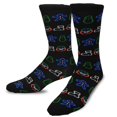 thumbnail image 7 of TeeHee Christmas and Holiday Fun Crew Socks for Men 5-Pack (5PK-Gingerbread Man Candies), 7 of 7