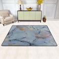 thumbnail image 2 of SKYSONIC Glitter Blue Marble Non-Slip Area Rug, Unique Sparkling Floor Carpet Comfort Floor Mats Decor for Indoor Front Porch Living Room Bedroom Kitchen, 36"x24", 2 of 5