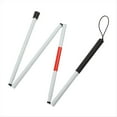 thumbnail image 1 of Folding Blind Cane Walking Stick with Red Reflective Tape for the Blind and Visually Impaired People,48 Inch Cane,1 x Folding Blind Cane Walking Stick, 1 of 6