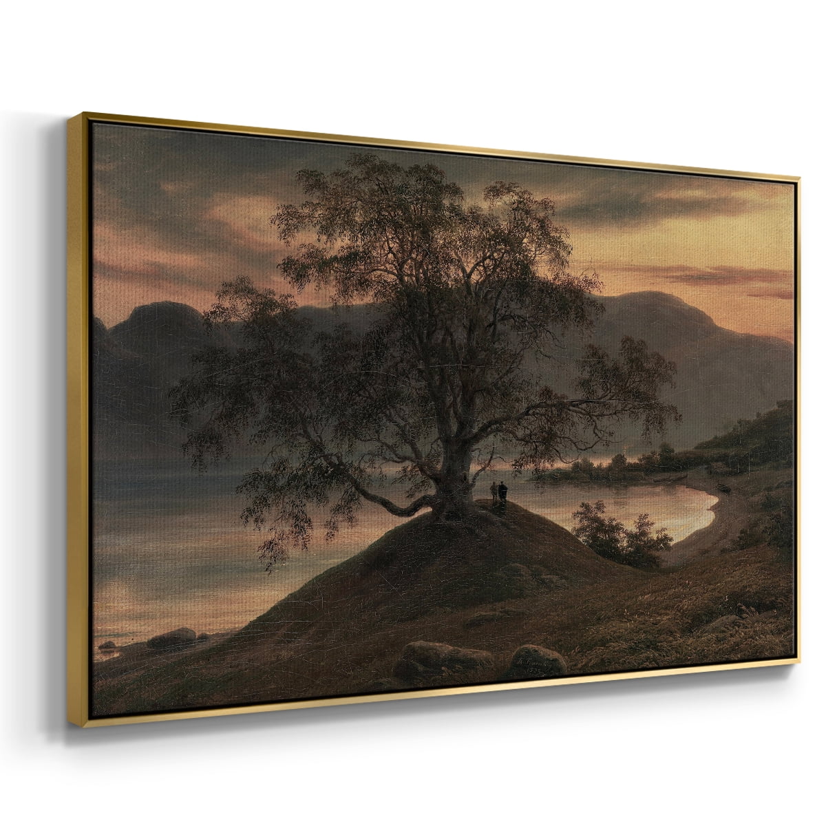 Vintage Landscape-CCCXII By Wexford Home Framed in Gold Wood Gallery Wrapped Canvas 27 in. x 41 in.