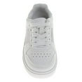 thumbnail image 5 of Kensie Girl Lace Up Girls Casual Sneakers. (Little Kids Big Kids), White Silver, Size: 3, 5 of 7