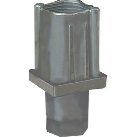 Zamak Adjustable Hex Foot Insert for 1-1/2" Square Tubing 16 GA. & 18 GA.