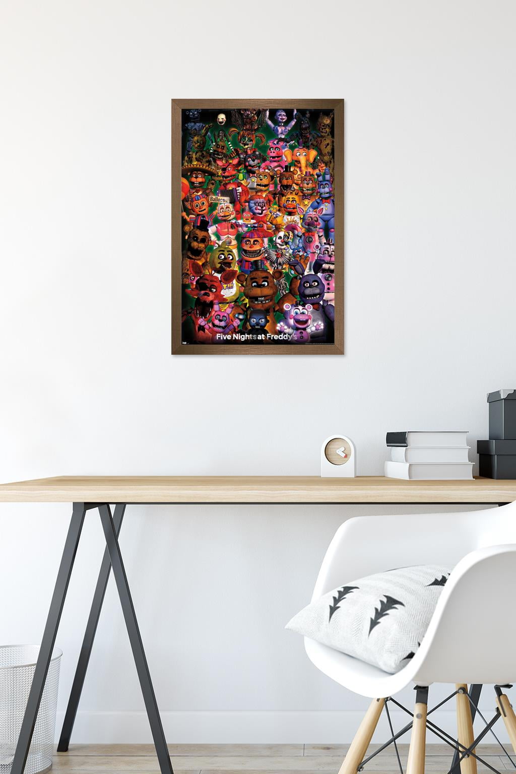 Five Nights at Freddy's - Ultimate Group Wall Poster, 14.725" x 22.375", Framed