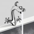 thumbnail image 3 of Dragon Shape Faucet Antique Two-Handle One Hole Tap Bathroom/Kitchen Sink Mixer Tap, 3 of 16