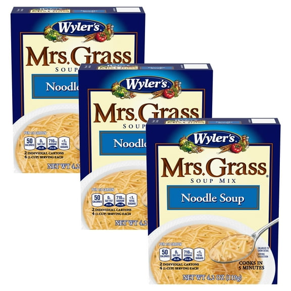 Wyler's Mrs. Grass Noodle Soup Mix, 4.2 oz (3-Pack)