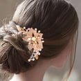thumbnail image 4 of Peineta para el pelo de novia, accesorios para el cabello de novia de cristal, pieza para el cabello para mujeres y niñas, regalo navideño para mujeres, 4 of 6