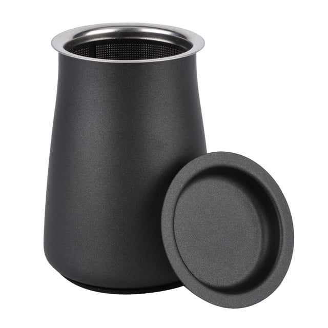 Durable Coffee Sieve, Stainless Steel Coffee Powder Filter, For Home Cafe Black