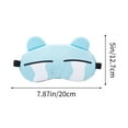 thumbnail image 3 of Antifaz 3D transpirable para dormir para hombres, mujeres y estudiantes | Bloquea la luz, cómodo y portátil para siestas, viajes y oficina | Tela azul grisácea, 3 of 6