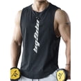 thumbnail image 2 of Sunloudy Chaleco deportivo de verano para hombre, camiseta sin mangas de secado rápido con cuello redondo y estampado de letras para hombres, M/L/XL/XXL/XXXL Sunloudy moda, 2 of 7
