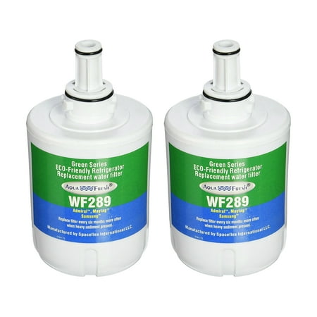 

Replacement Water Filter For Samsung RFG297AABP Refrigerator Water Filter by Aqua Fresh (2 Pack)