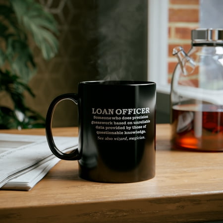 

Loan Officer Definition Wizard Magician Career 11oz Black Ceramic Mug