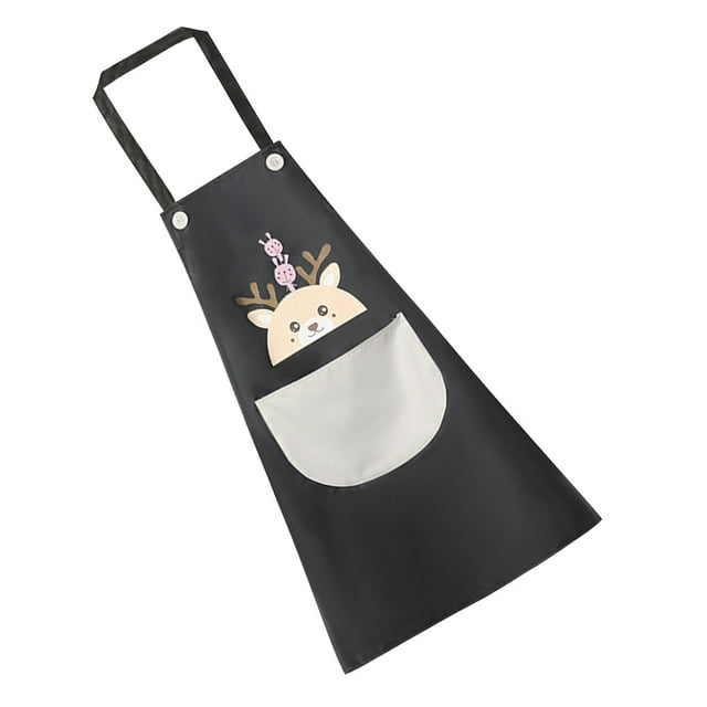 Tablier de Cuisine avec Poche, Tablier Sans Manches en PVC, Tablier Ajustable