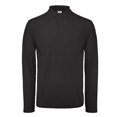 thumbnail image 1 of B&C - Polo de manga larga ID.001 para hombre (Negro Jet), 1 of 2