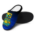 thumbnail image 4 of Mens Cozy Slippers Geometry Dash Warm Soft Plush Slipper Slip-on House Shoes for Home Indoor Outdoor, 4 of 7