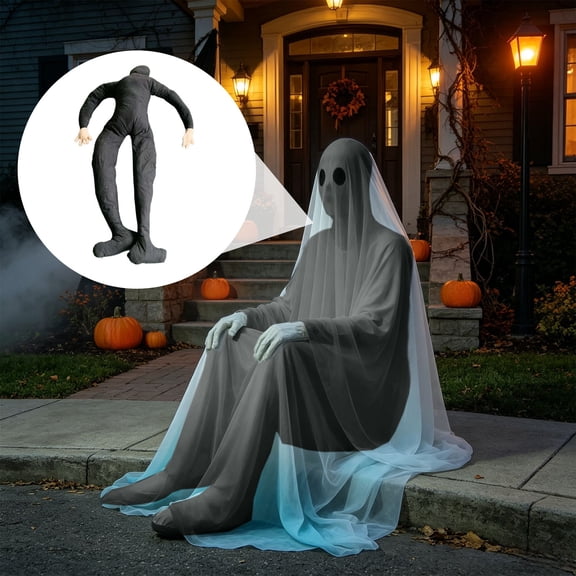 ShengapQ 6-Foot Tall Posing Dummy, Poseable Decoration, Indoor Outdoor Holiday Decor, Halloween Christmas Party, Soft Stuffed Cloth Figure, Holiday Party Accessory