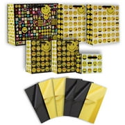 Jillson & Roberts Gift Bag & Tissue Assortment, Emojis (4 Bags)