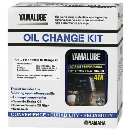 Yamaha Parts Dealer - Yamaha Outboard F75 - F115 10W-30 4M FC Oil Change Kit LUB-MRNMD-KT-11