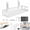 White, variant on Under Desk Cable Management Tray, Clamp On Metal Mesh Cord Organizer Basket for Power Strips, Adapters and Cables, No Drill Desk Wire Management Rack
