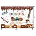 thumbnail image 4 of Happy Father's Day Backdrop Donuts with Decorations Banner Father's Day I Love Dad Best Dad Photography Background Happy Father's Day Party Decor Supplies, 4 of 5