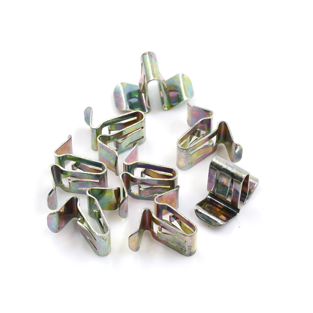 Car Dashboard Retainer Bronze Tone Instrument Panel Metal Clips 23 x 16