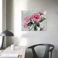 thumbnail image 4 of COMIO  Flowers Pictures Wall Decor Rose Wall Art Pink Floral Canvas Textured Painting Abstract Prints Artwork Framed for Bathroom Living Room Bedroom Kitchen Office Home Decor, 4 of 5