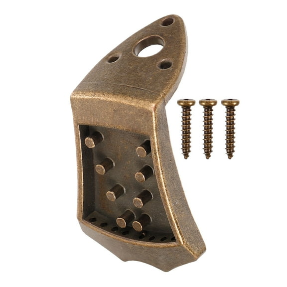 UPGRATOR Alloy Mandolin Metal Tailpiece for Sound Quality Enhancement Bronze 1Set 2.8x1.8x1.6in