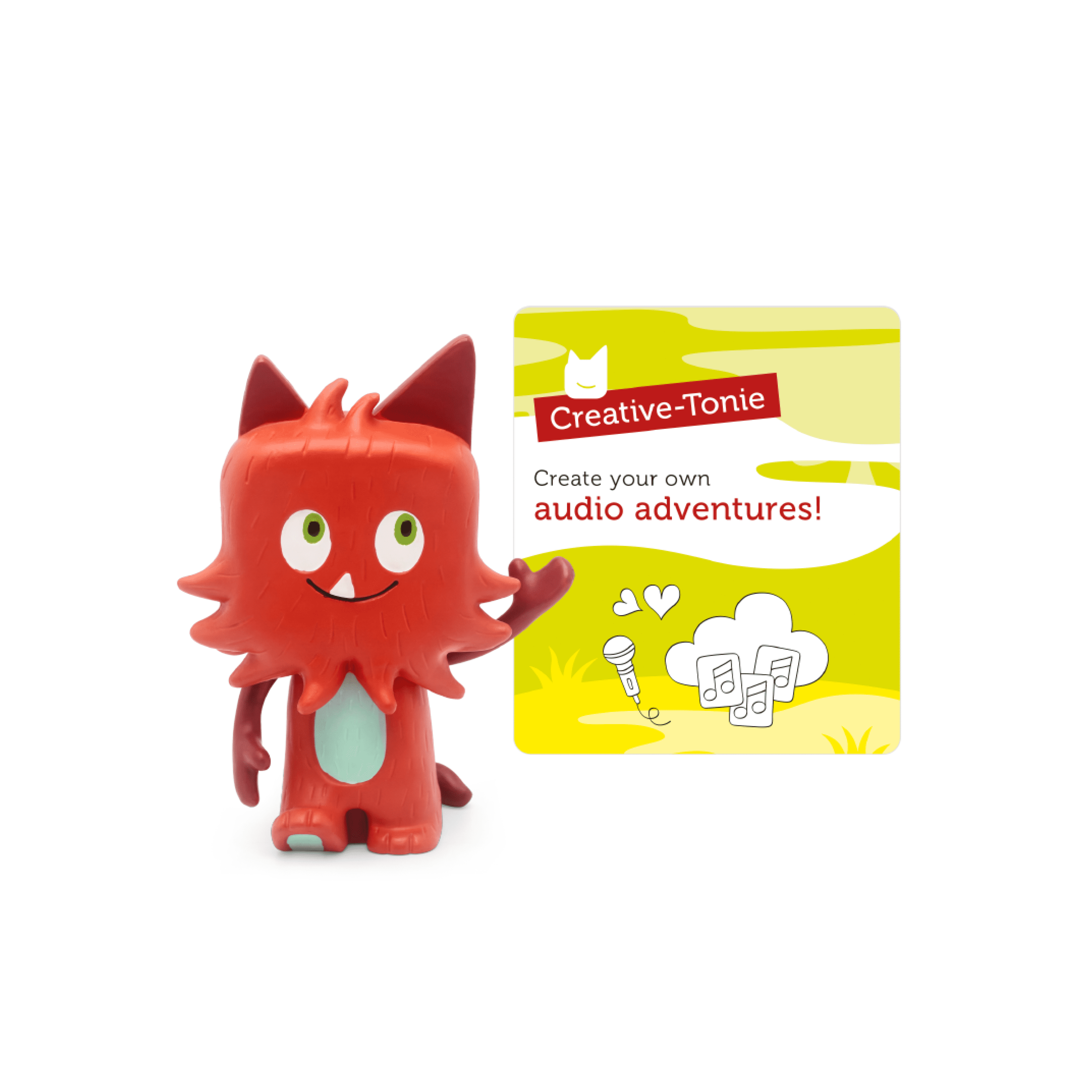 Tonies Monstre Personnage Audio Créatif - Enregistrez et Chargez jusqu'à 90 Minutes de Vos Propres Histoires et Chansons