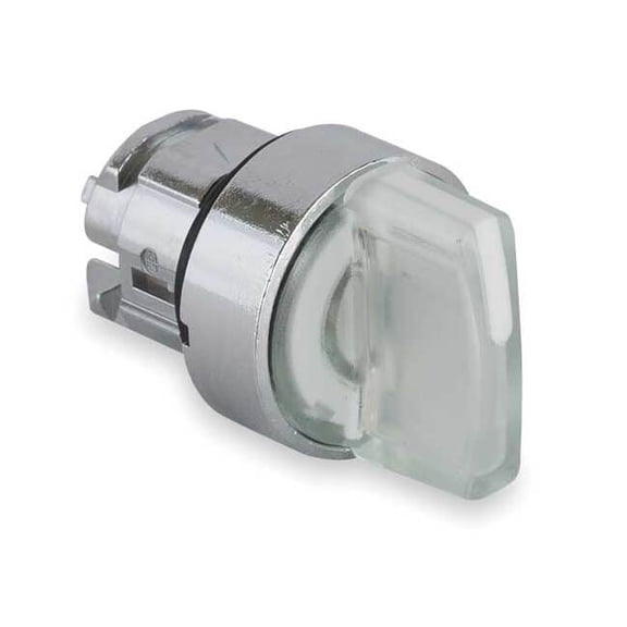 Schneider Electric Illum Selector Switch,3 Pos,22mm,White ZB4BK1513