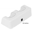 thumbnail image 2 of Base de carga dual para controles Wii con baterías recargables y puerto USB, color blanco, diseño 2 en 1, compatible con controladores Wii, carga simultánea para 2 controles, incluye 2 celdas de, 2 of 6