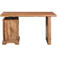 thumbnail image 5 of Taran Designs Darcy 3-drawer Live Edge Solid Wood Writing Desk in Brown, 5 of 18