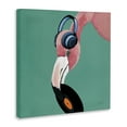 thumbnail image 4 of Stupell Industries Flamingo with Music Record Entertainment Painting Wrapped Canvas Art Print Wall Art, 17 x 17, 4 of 8